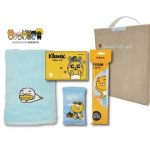 카카오선물세트 세면타올 치약칫솔 물티슈 미용티슈