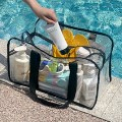 Y리빙 여름 수영가방 PVC 투명 숄더백