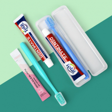 크리오 덴티메이트 치약 + 부케가르니 미세모칫솔 + 2080 퓨어가글 + 휴대용투명케이스