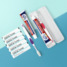 크리오 덴티메이트 치약 + 크리오 미세모칫솔 + 밀리 일회용치실 5개 + 휴대용투명케이스