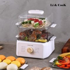 리앤쿡 노르딕 2단 스텐304 찜기 멀티쿠커