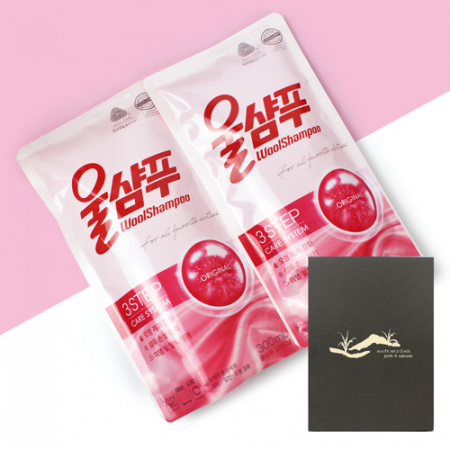 애경 울샴푸 손빨래세제 300ml 2개 + 종이케이스