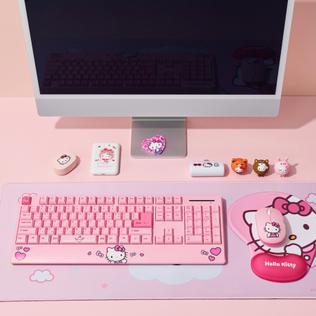 산리오 팜레스트 무선 키보드 마우스 세트 헬로키티 쿠로미 마이멜로디 #3