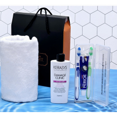 삼푸+ 치약 칫솔+ 송월 타올 타월세트