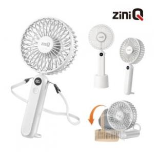 지니큐 핸디형 무선 미니선풍기 BLDC모터 스탠드거치대 넥스트랩 제공 FN-500T