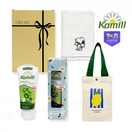 카밀핸드크림100ml선물세트 리본3호 송월핸드타올 파우치세트 #3