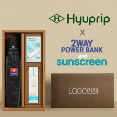 협립3단엠보바이어스완전자동우산+선크림+배터리-세트