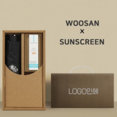 가르시아3단심플수동우산+선크림-세트