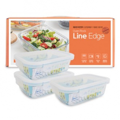 베르겐 new라인엣지 오븐밀폐용기 대용량3종세트
