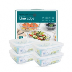 베르겐 new라인엣지 오븐밀폐용기 중형4종세트
