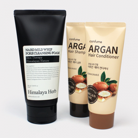 과일나라 아르간 샴푸+컨디셔너 + 나드(NARD) 클렌징폼 + 종이케이스 #3