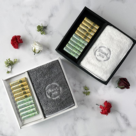 송월타올 어버이날 부모님 환갑 칠순 팔순 구순 축하 기념 선물세트(땡큐190g뱀부얀) 용돈박스 이벤트 답례품 #4