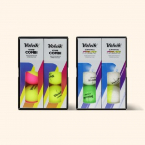 볼빅 비비드콤비 크리스탈 콤비 반반 골프공 6구 하프더즌 로고인쇄 기념품