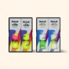 볼빅 비비드콤비 크리스탈 콤비 반반 골프공 6구 하프더즌 로고인쇄 기념품