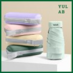 NEW 유랩 5단 암막 양우산 접이식 초경량 미니우산 UPF50+ 자외선차단 방풍 휴대용 우양산