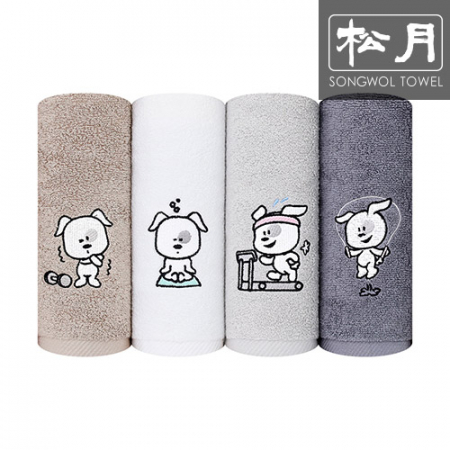 [송월타올] 헬스하는 강아지 30수 타올 150g 1p #3