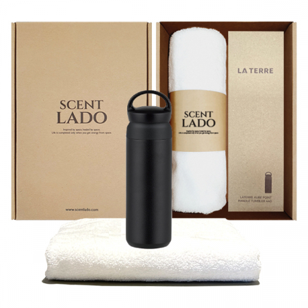 센트라도 송월 타올 수건 + 포인트 핸들 텀블러 세트 #4