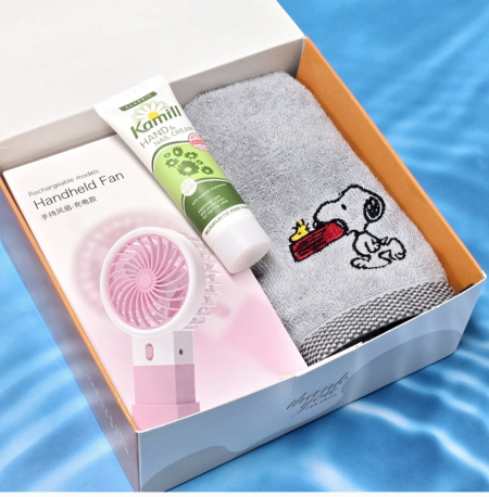 송월 타올, 송월 스누피+ 카밀 핸드크림+ 쿨 냉각 선풍기 송월타월세트 #3