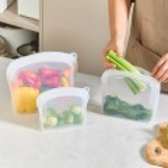 AGK노르딕 리프레쉬 실리콘 지퍼백 소형 600ml, 중형 1200ml, 대형 2000ml 3종세트