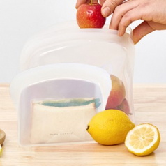 AGK노르딕 리프레쉬 실리콘 지퍼백 소형 600ml, 중형 1200ml 2종세트