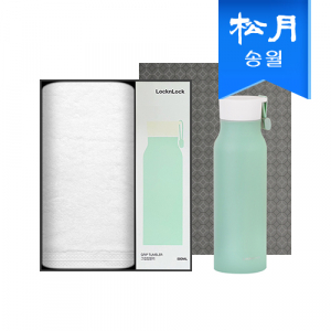 송월 스페셜 기프트세트, 항균99 퓨어 165g1 + 그립 텀블러 500ml1