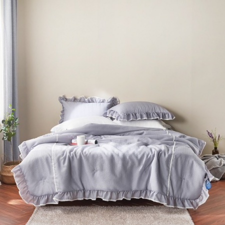 프릴 데코 스노우 냉감 시어서커+아사면 여름 이불 스프레드 // 이불가방포함 #4