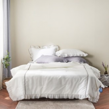 프릴 데코 스노우 냉감 시어서커+아사면 여름 이불 스프레드 // 이불가방포함 #2