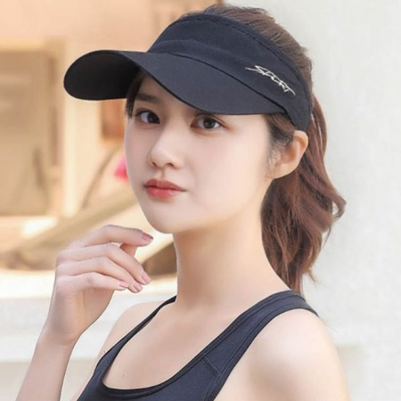 넓은 앞챙 둘레조절 가능 오픈 선캡 골프 테니스 러닝 #2