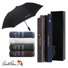 아놀드파마 2단자동솔리드 실버라인뱀부180타올세트