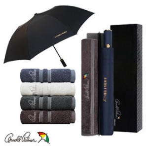 아놀드파마 2단자동솔리드 실버라인뱀부180타올세트