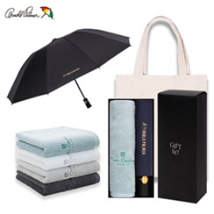 아놀드파마 3단전자동반대로우산 헤링본모달170타올세트