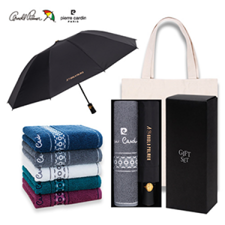 아놀드파마 3단전자동반대로우산 캐슬뱀부170타올세트 #3