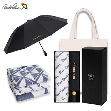 아놀드파마 3단전자동반대로우산 그래픽패턴뱀부타올세트 #3