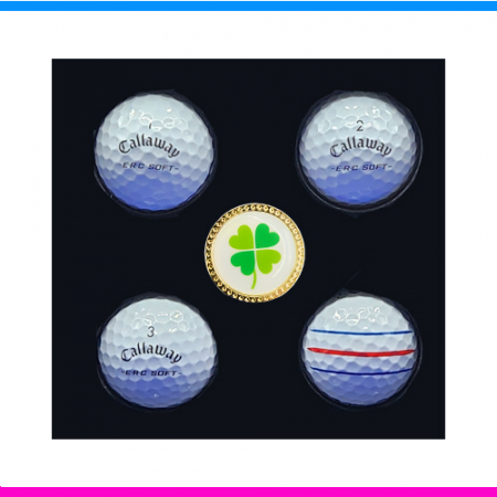 캘러웨이 erc soft 4구 볼마커세트 3pc 캘러웨이 erc soft 트리플트랙 골프공 4구 캘러웨이 삼선 골프공 4구 볼마커세트 #2