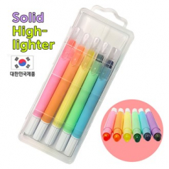 뉴파스텔 고체형광펜5P케이스세트 // 국산