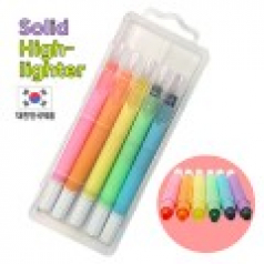 뉴파스텔 고체형광펜5P케이스세트 // 국산
