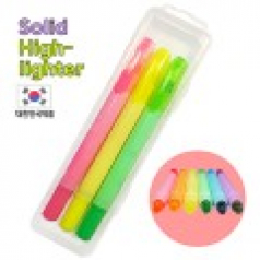 뉴칼라고체형광펜 3P세트 // 국산