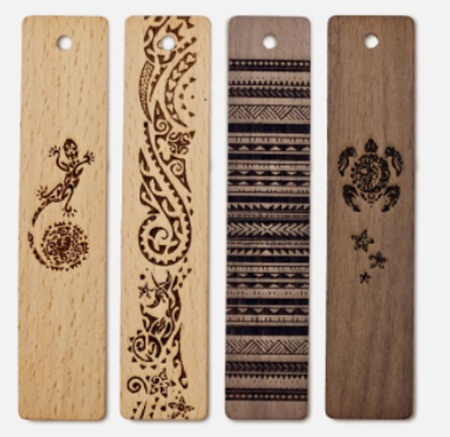 우드 레이저 각인 책갈피 #2