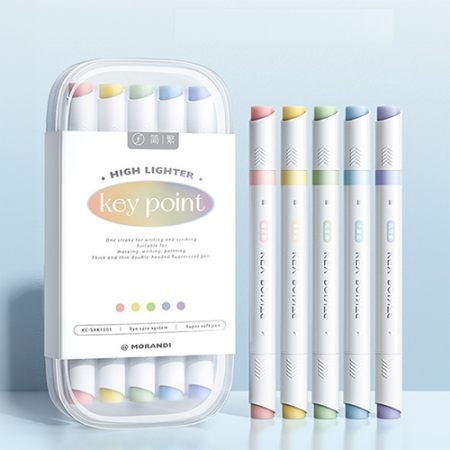 파스텔 형광펜 세트 5p #2