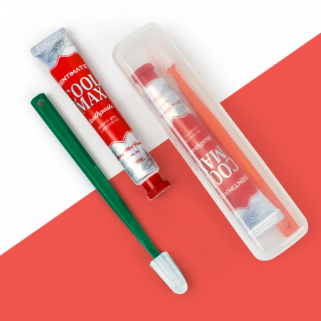 크리오 프리미엄 치약칫솔세트 쿨맥스민트 스트롱 치약 50g +미세모칫솔