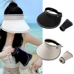 다온 여성썬캡 햇빛가리개모자 자외선차단모자 햇빛차단모자 챙넓은모자