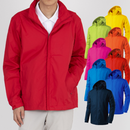 남성 여성 단체 후드 내장 스탠드 카라 바람막이 점퍼 #2