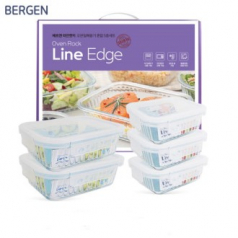 new 베르겐 라인엣지 오븐밀폐용기 혼합5종세트