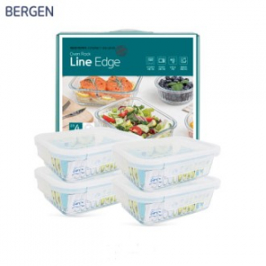 new 베르겐 라인엣지 오븐밀폐용기 중형4종세트