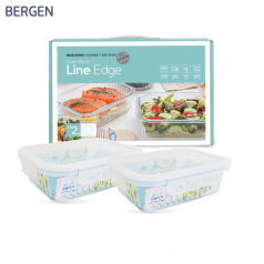 뉴 베르겐 라인엣지 오븐밀폐용기 중형2종세트