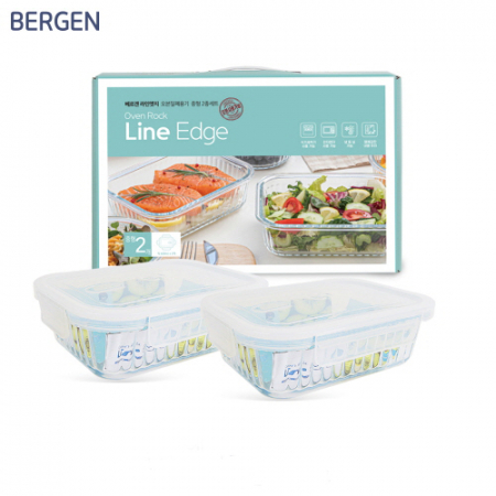 뉴 베르겐 라인엣지 오븐밀폐용기 중형2종세트 #2
