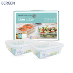 뉴 베르겐 라인엣지 오븐밀폐용기 중형2종세트