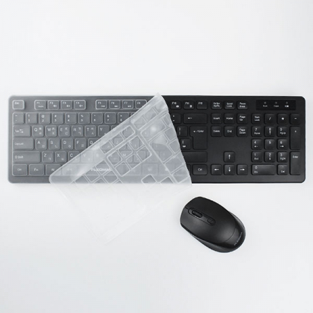 무선, 데스크탑 세트 AVEC-WMK10 무소음 키스킨포함 블랙 #3