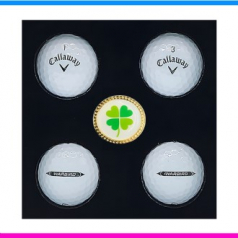 캘러웨이 워버드 디스턴스 4구 볼마커세트 2pc 캘러웨이 4구 캘러웨이 골프공 4구세트 볼마커세트