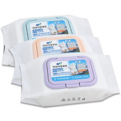 무광화이트 칼라캡형 물티슈 35매